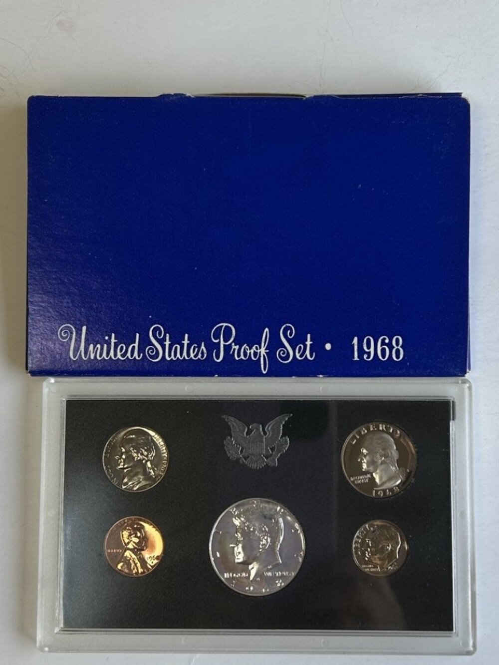 Uncirculated Coins-1968 S US Proof Set in Original Government PKG - 40% Silver